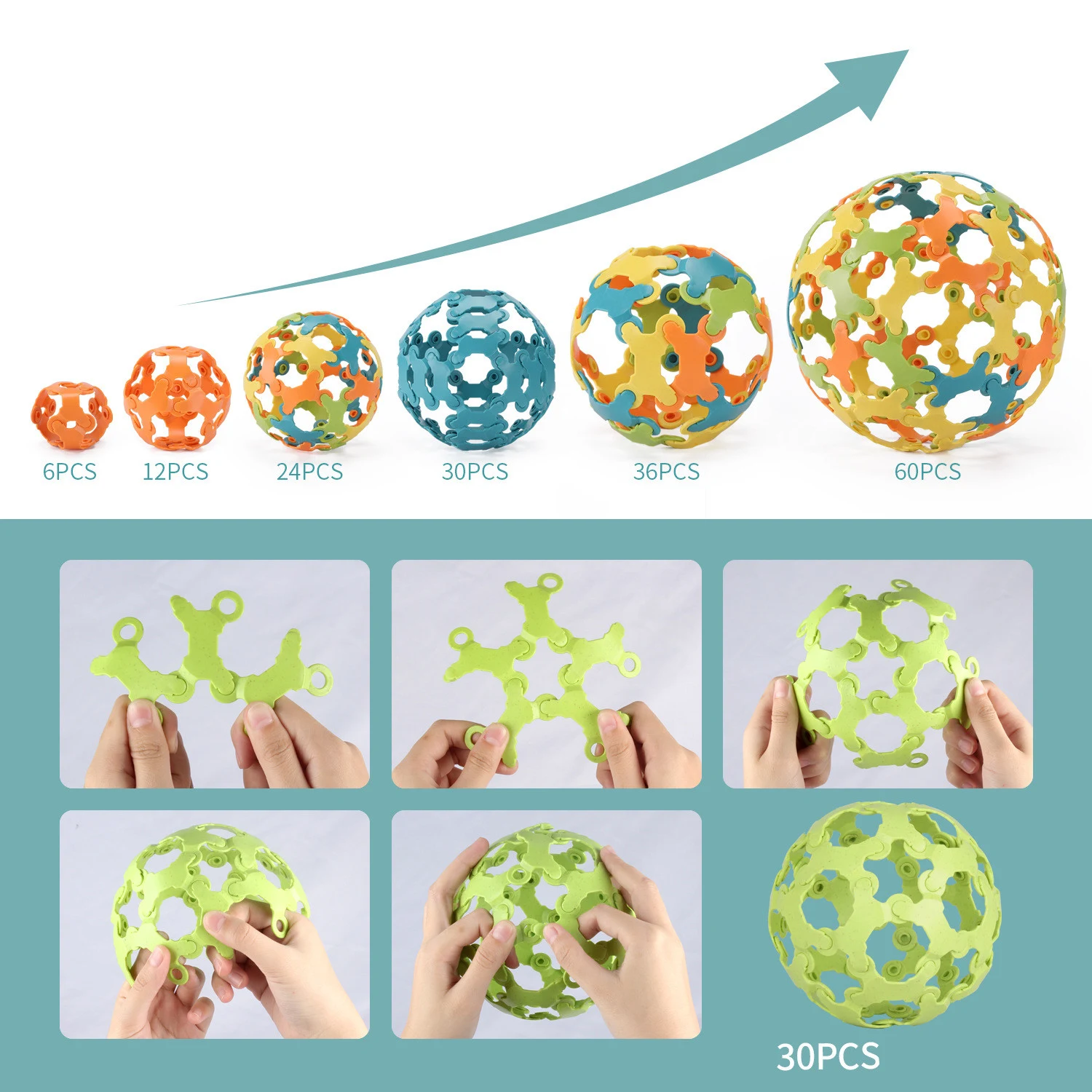 Variety of Tuo Rice Blocks Puzzle and Insert Toys. Encourages creativity and hands-on learning for toddlers and young ch — photo 5