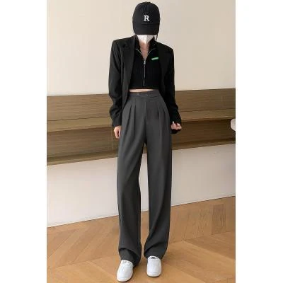 Title 65, Ženske opuštene casual pantalone visokog struka...