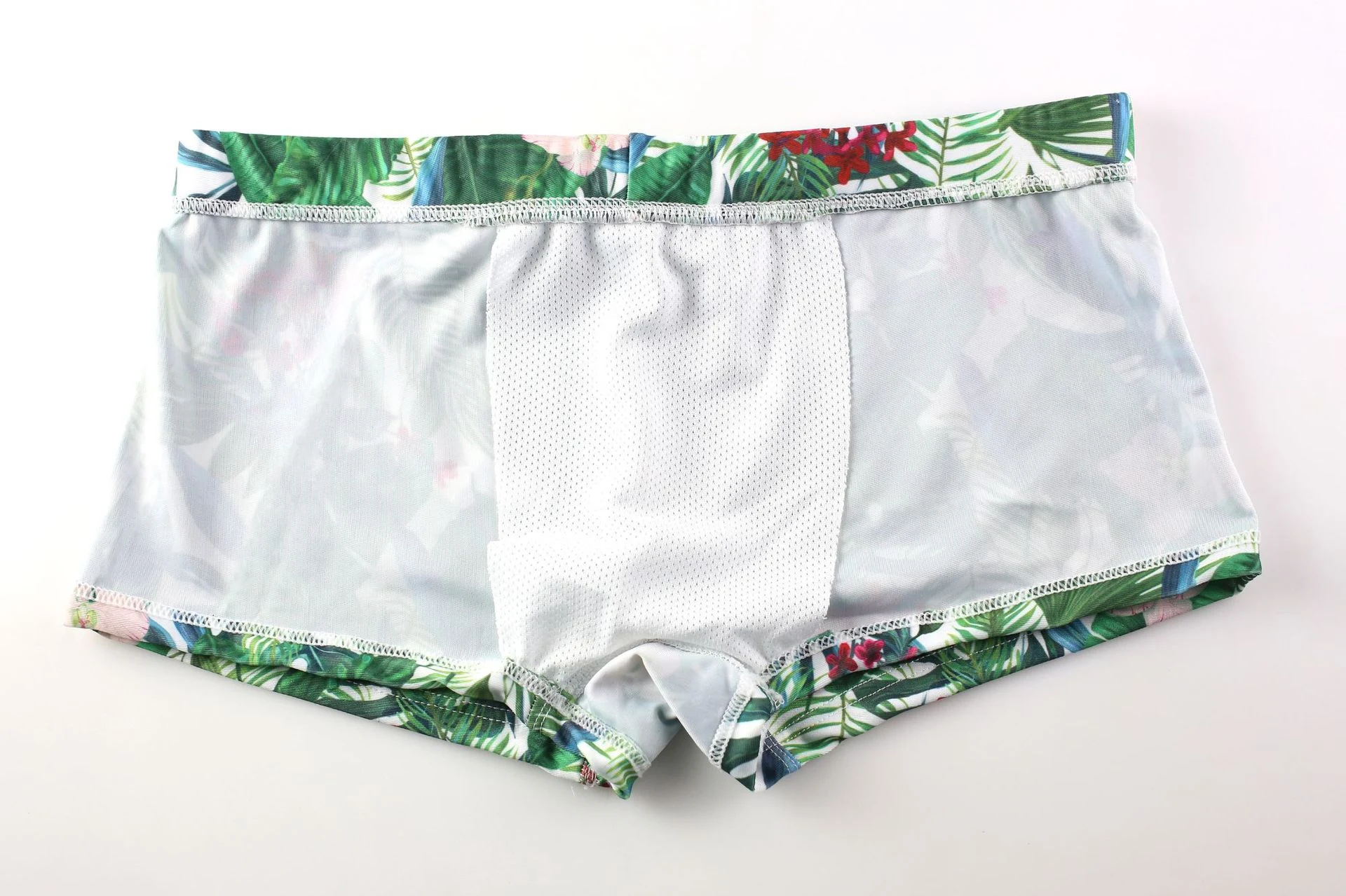 Title 10, Printed Beach Boxer Swimming Trunks, Quick-Dryi...
