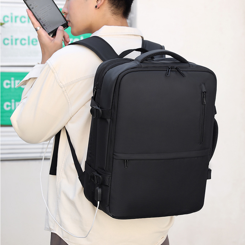 Mochila multifuncional transfronteiriça de grande capacidade, expansível, à prova d'água, com carregamento portátil. Perfeita para tudo. — foto 1