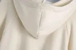 Pulôveres de malha moletom com capuz traf vintage manga longa feminino moda feminina — foto 2