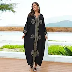 Damen Baumwoll-Bestickte Urlaub Robe – Locker geschnitten, ideal für entspannte Urlaubstage. Genießen Sie Komfort und Stil! — foto 9