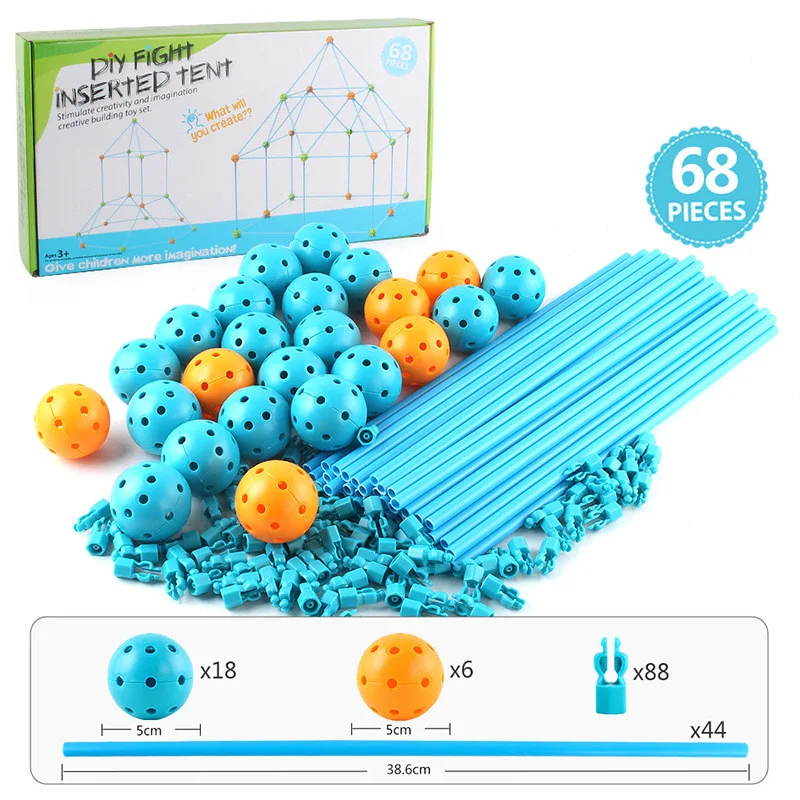 Children's Building Castle Assembly Toys DIY Tent Castle Beads Fosters creativity and imaginative play for hours of fun — photo 3