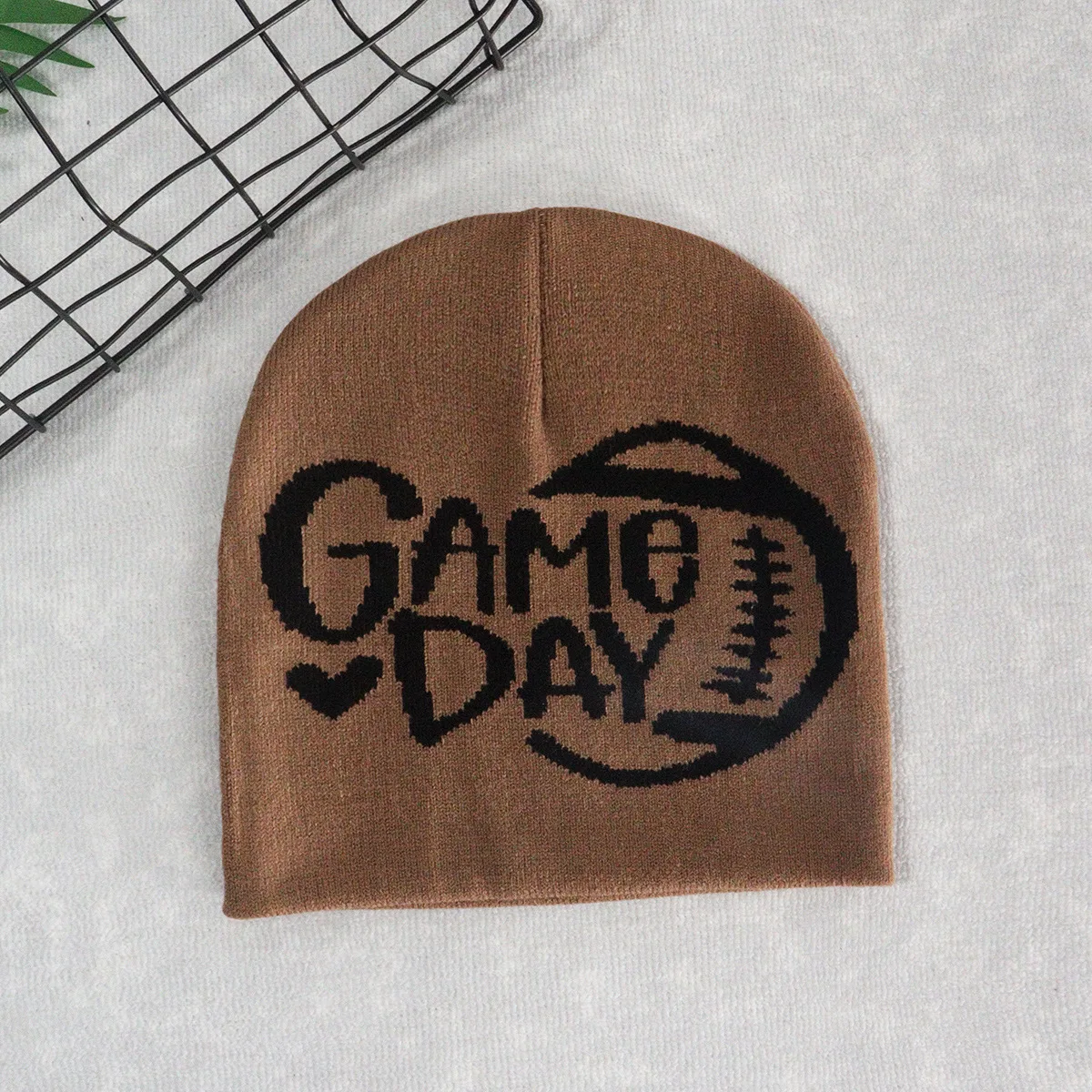 Title 1, English Letters Woolen Cap Warm Winter Protecti...
