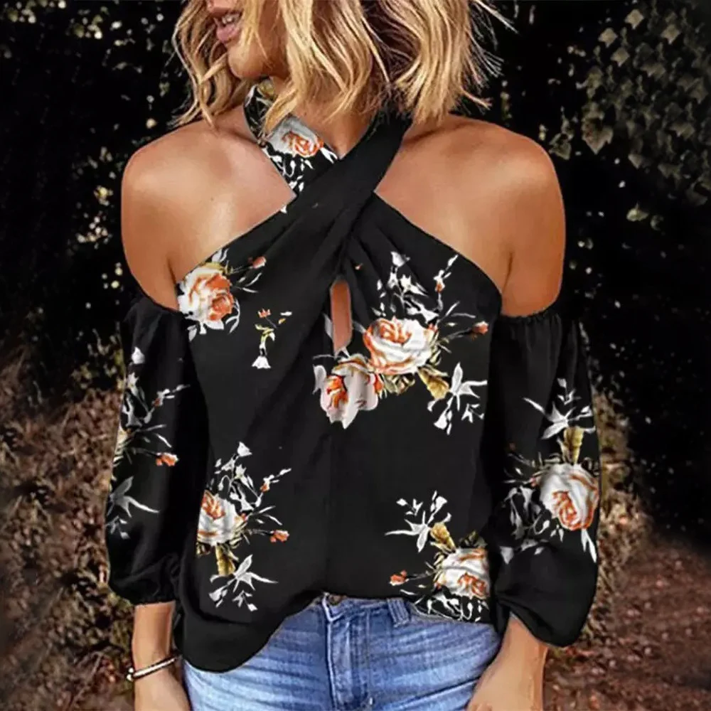 Title 6, European And American Print Womens Long-sleeve...