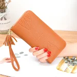 Ladies Long Leather Multifunctional Wallet, featuring ample storage for cards, cash, and phone, a stylish and practical — photo 4