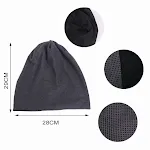 New Cotton Beanie Hat Double Layer Warmer Checkered Couple Unisex Slouchy Baggy Hat Chemo Turban Headcover — photo 7