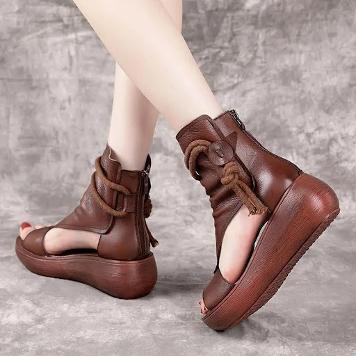 Title 2, New High Top High Slope Heel Sandals with Soft ...