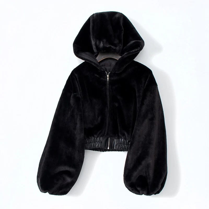 Title 10, Womens New Street Short High Waist Wool Hooded...
