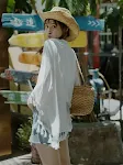 Ethnic Embroidery Sun Protection Shirt Beach Baggy Coat Stay stylish and protected from the sun. Perfect for the beach, — photo 7