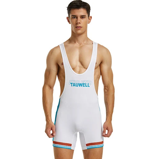 Title 6, New Mens Wrestling Singlet Vest, Form-Fitting ...
