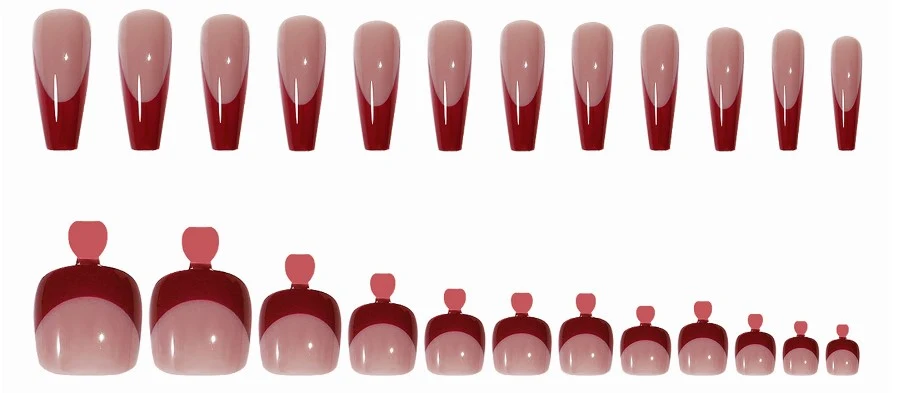 Title 1, Conjunto Nail Dressing Nail Bright Red para mão...