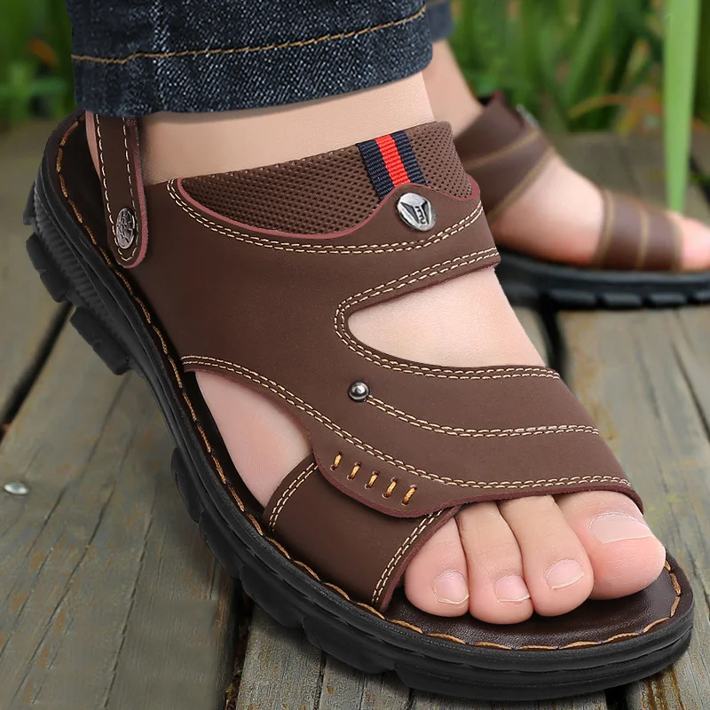 Sandálias Masculinas Moda Casual Praia Chinelos Fundo Macio Conforto e estilo para seus dias de praia, chinelos macios para o verão. — foto 10