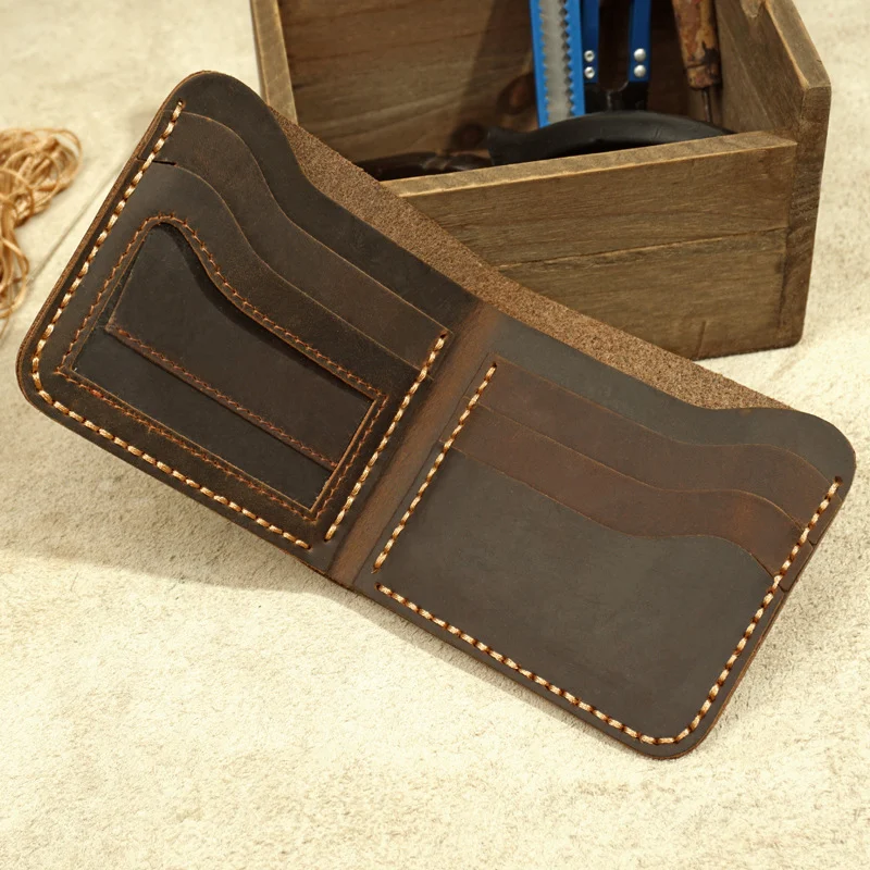 Title 2, Mens handmade leather wallet, crafted for dura...