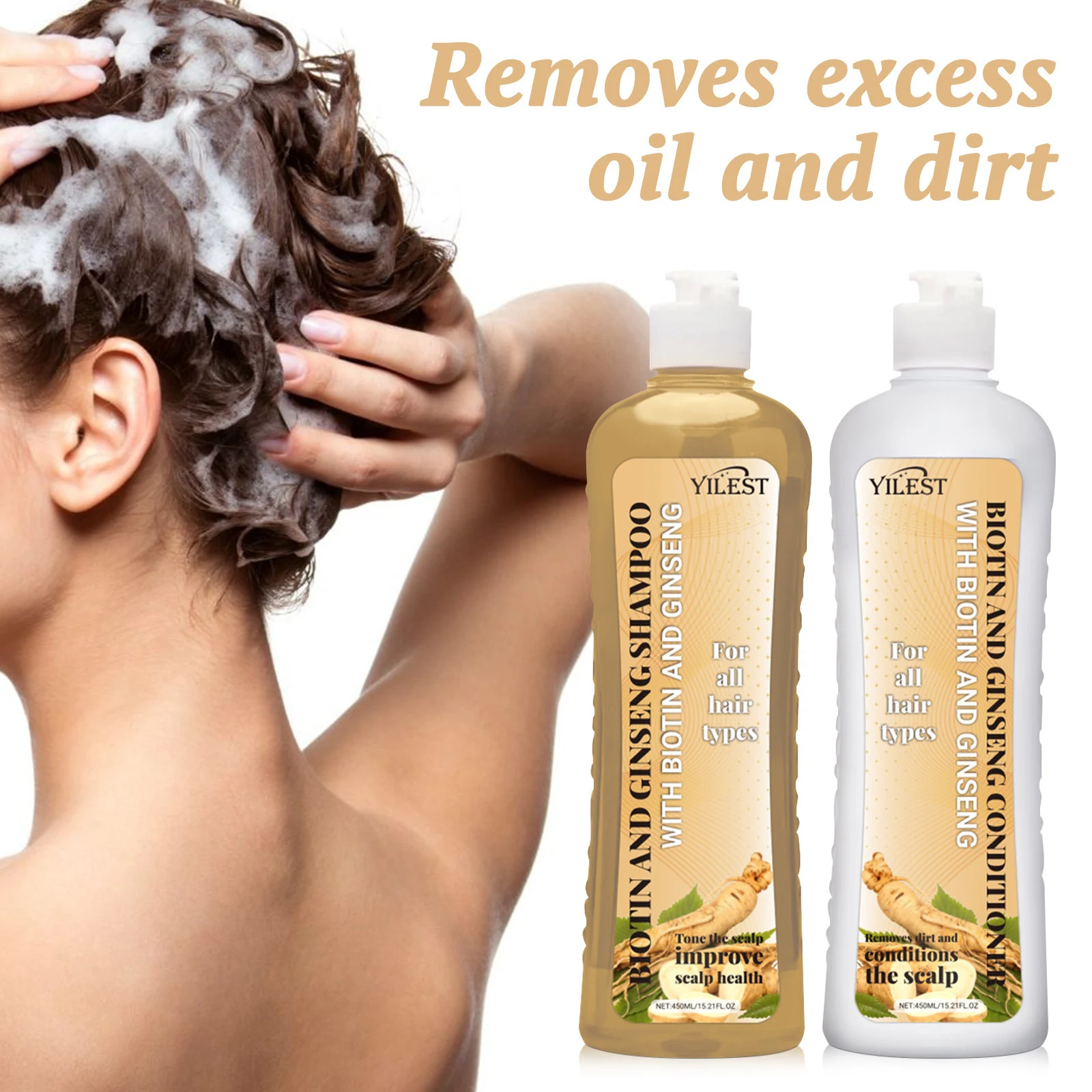 Scalp Gloss Shampoo de Ginseng para Limpeza e Cuidado Capilar. Limpa, Hidrata e Fortalece o Cabelo. Ideal para um Couro Cabeludo Saudável e Cabelos Radiantes. — foto 4