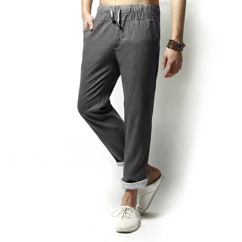 Summer Linen Casual Pants Loose Men's Clothing Chinese Style Men's Linen Pants Cotton and Linen Casual Pants Breathable — photo 17