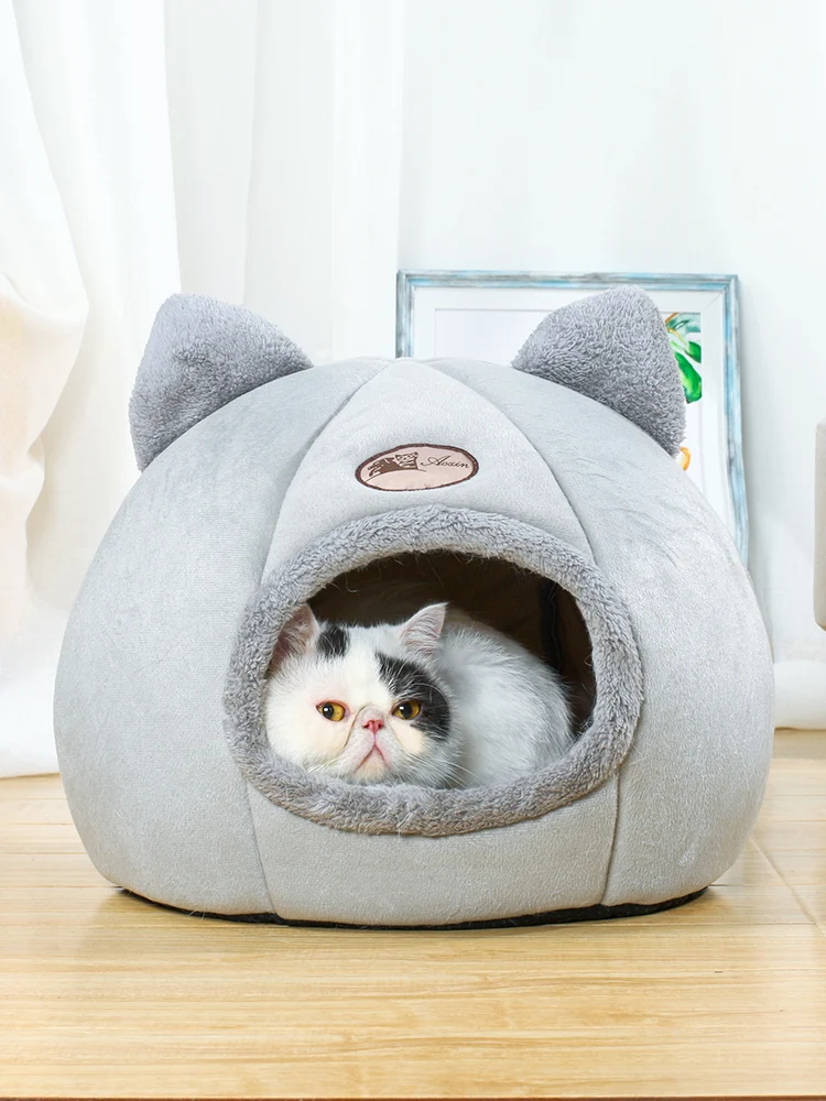 Title 4, Cama fechada para gatos, suprimentos para sono ...