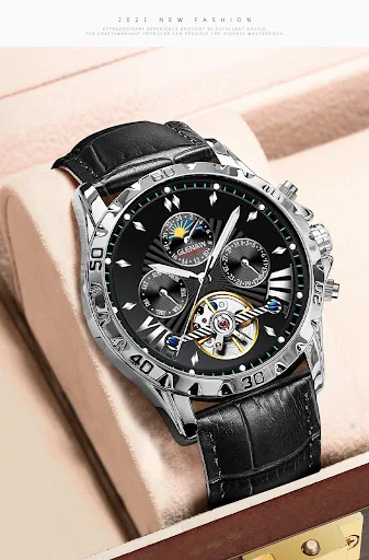 Title 2, Reloj Automático Mecánico Hueco para Hombre
