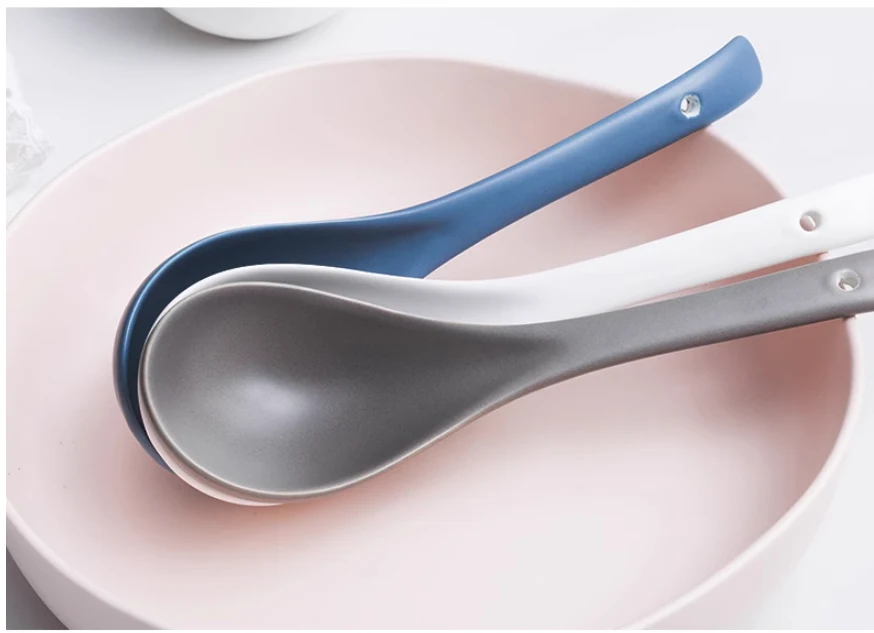Title 2, Ceramic Household Matte Small Spoon Perfect for...
