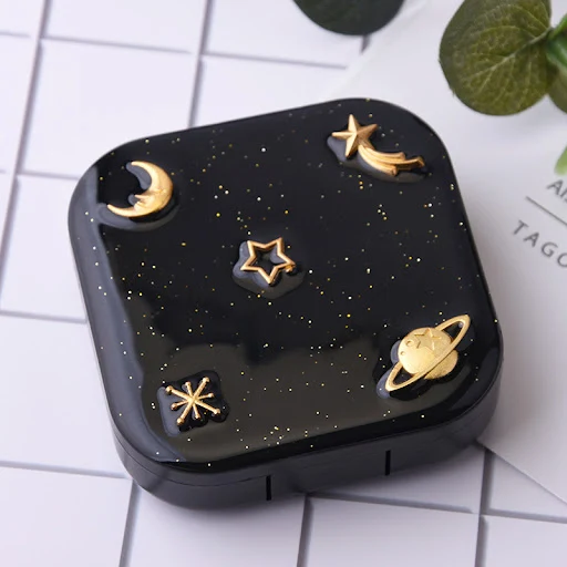 Title 1, Alice Starry Sky Contact Lens Box for clear vis...