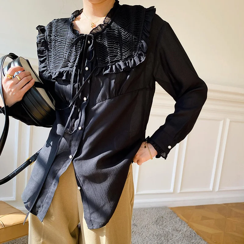 Title 4, South Korea Tencel Shirt Womens Spring Design ...