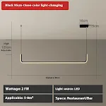 Black 90CM Tri color dimming