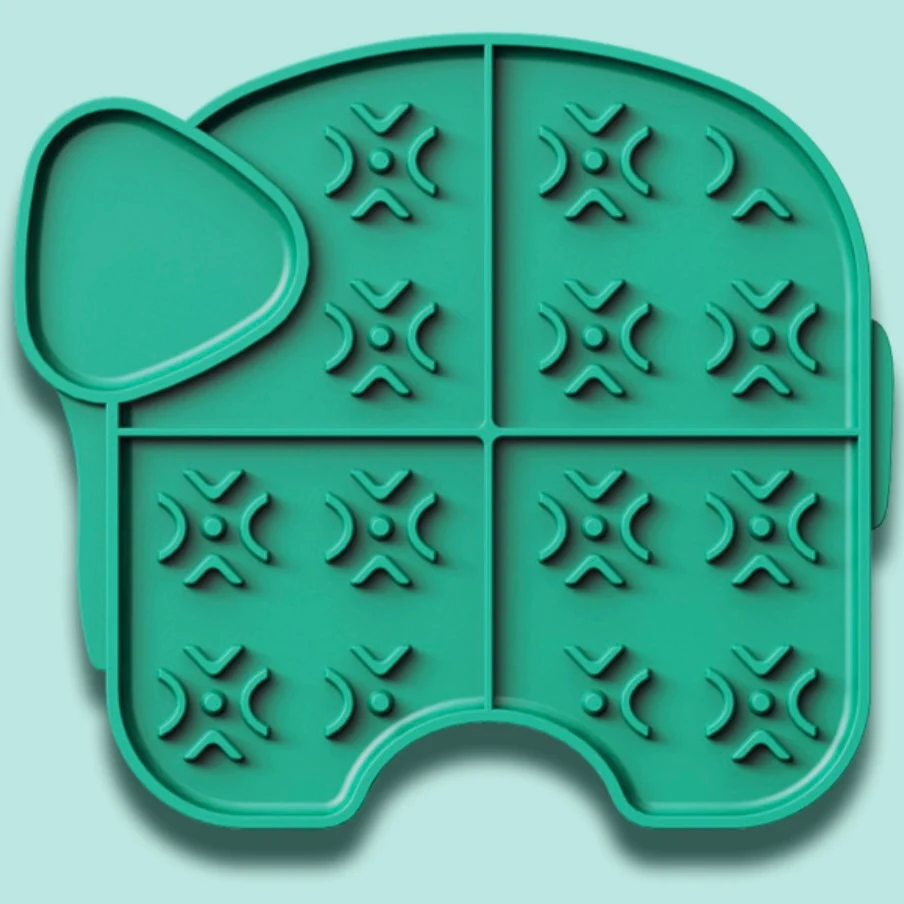Title 6, Pet Elephant Licking Plate Silicone reduces anx...