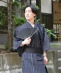 New Japanese Traditional Men's Kimono Yukata — photo 6