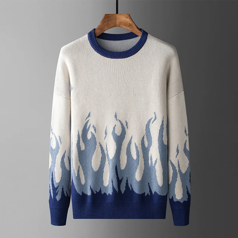 Title 7, Long sleeve casual jacquard loose shirt, perfec...