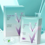 Maschera V-face in hydrogel con aggancio all'orecchio, effetto lifting, tonifica la pelle e riduce il doppio mento. — foto 3