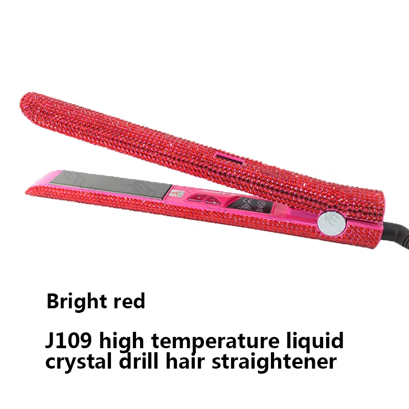 High Temperature Electric Splint for Diamond-Studded Hair Straightener. Achieve sleek, shiny hair with this professional — photo 8