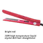 High Temperature Electric Splint for Diamond-Studded Hair Straightener. Achieve sleek, shiny hair with this professional — photo 8