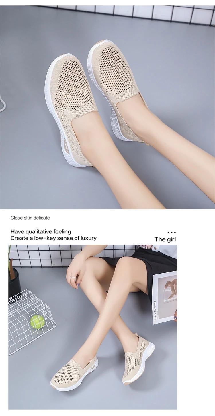 Title 4, Old Beijing Cloth Shoes Womens Summer Mesh Bre...