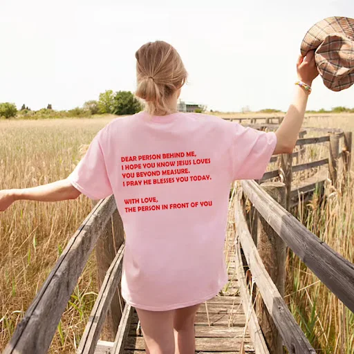 Title 5, Womens Top Round Neck Slogan Printed Short Sle...