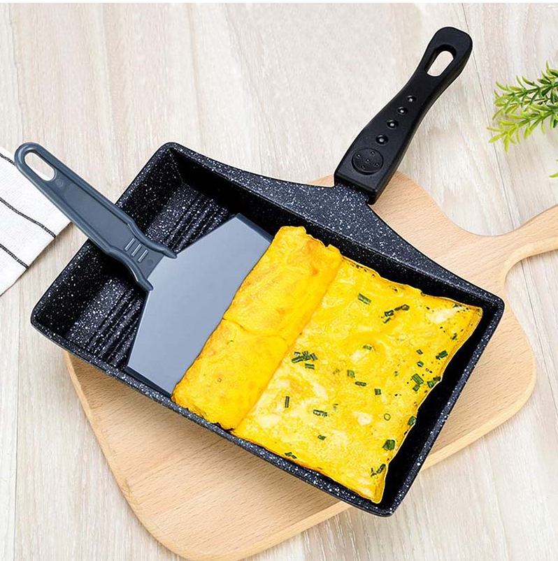 Siomaifan Stone Non-stick Tamagoyaki Pot, Japanese Egg Roll Pan, perfect for frying and creating delicious egg rolls wit — photo 2