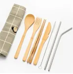8pcs with metal straw