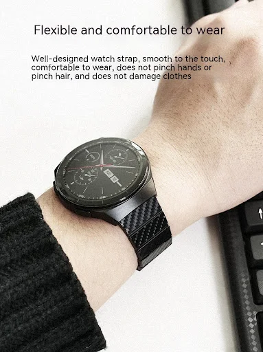 Title 1, Pulseira de fibra de carbono para iWatch 8 7 6 ...
