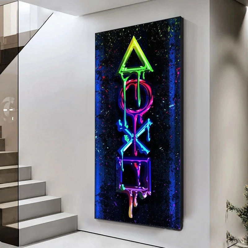 Gamer Room Canvas Painting Arena Game Poster Decore seu quarto gamer com este pôster arena. Crie um ambiente imersivo e mostre sua paixão por games. — foto 4