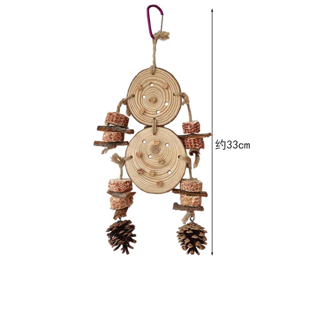 Title 4, Parrot Chew Toys Corn Cobs Pine Cones Barks Han...