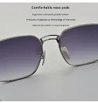 Pure Titanium Square Frame Double Beam Fashion Myopia Glasses For Men. Lightweight, stylish and comfortable eyeglasses o — photo 3