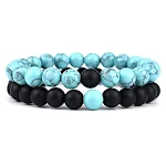 Pulseira masculina com contas de Olho de Tigre de 8MM para terno. Elegância e sofisticação para complementar seu visual com estilo. — foto 10