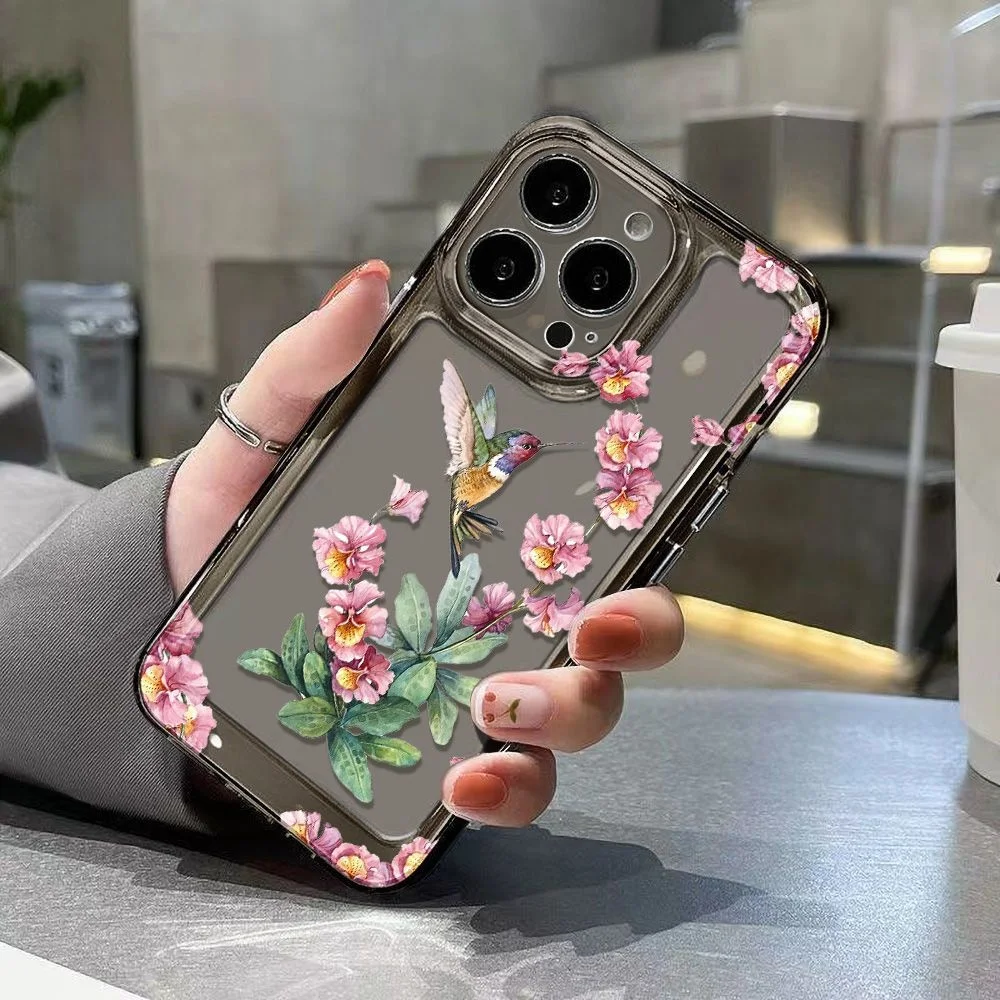 Title 4, Etui na telefon Flower Magpie z drobnymi otwora...