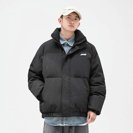 Title 1, Thickened Down Padded Coat Trendy Printed Bread...