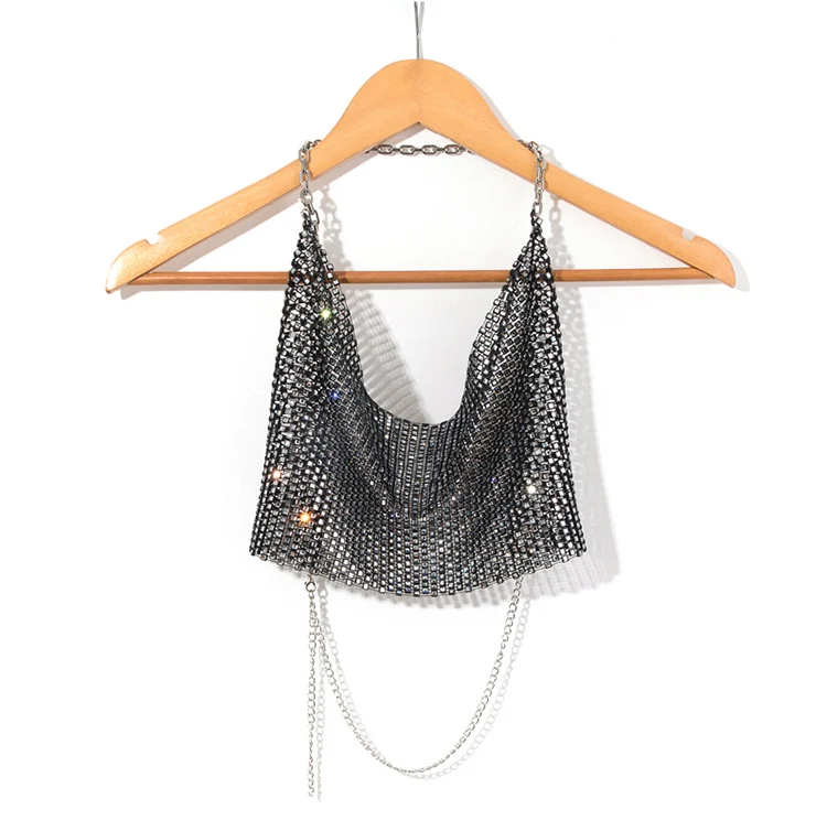 Title 4, Canotta da donna senza schienale con strass Hot...