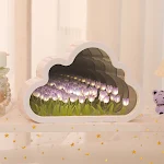 Home Fashion Cloud Tulip Small Night Lamp provides soft lighting for a relaxing atmosphere. Perfect for bedrooms and cre — photo 1