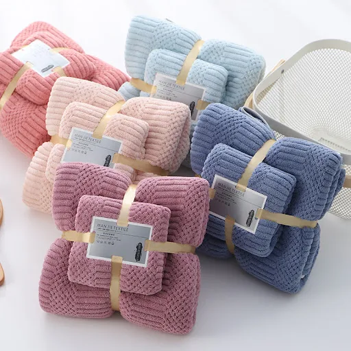 Title 10, Bound Plain High-density Coral Fleece Absorbent...
