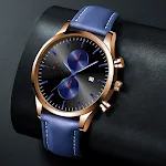 Relógio masculino de couro com calendário e quartzo luminoso. Sofisticação e praticidade. Visualize o tempo com estilo e tenha o calendário sempre à mão. — foto 7