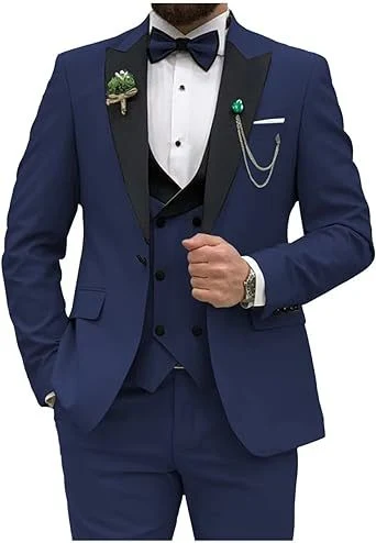 Men's Three-Piece Slim Fit Suit for Formal Events. Experience style, comfort, and a modern silhouette. Perfect for weddi — photo 3