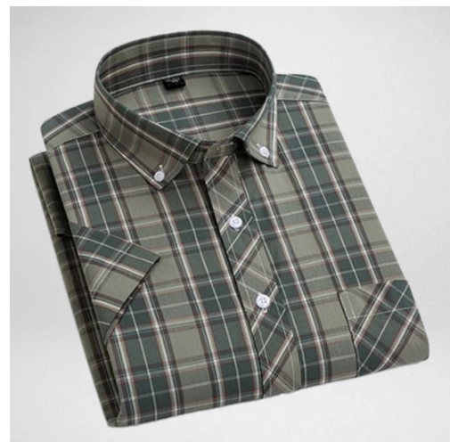 Paul Summer Thin Men's Cotton Plaid Shirt Perfect for Summer Lightweight and Breathable Classic Design and Style — photo 5