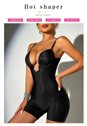 Title 2, High Waist Hip Raise Pants One-piece Corset